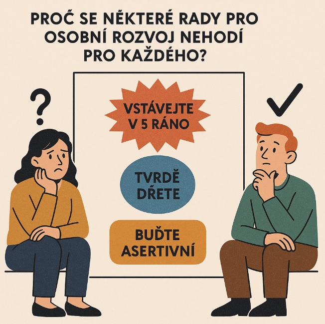 Proč se některé rady pro osobní rozvoj nehodí pro každého?